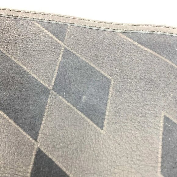 HERMES Leather Fur Shawl Stole / Shawl Scarf Leather / fur Black - Picture 6 of 8